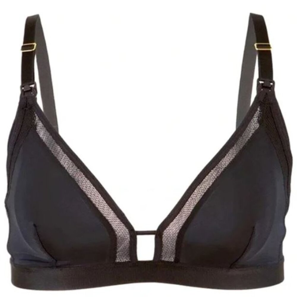 Mesh Trim Nursing Bralette